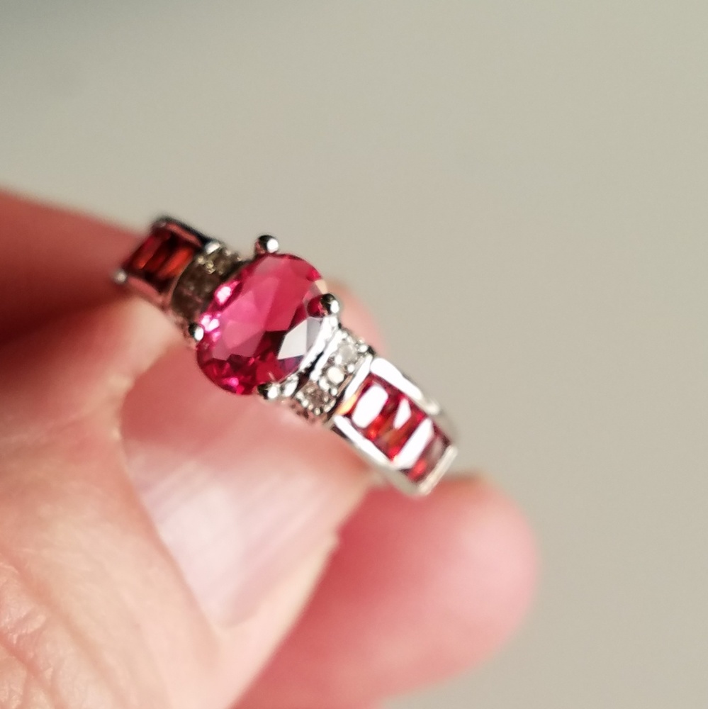 Pink tourmaline gorgeous ring - Picture 5 of 8